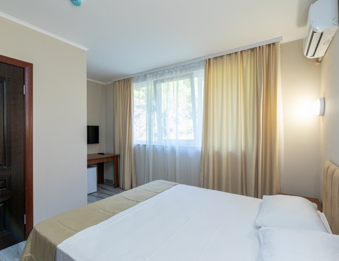 Эконом 2-местный 1-комнатный DBL, корпус 1, горная сторона, без балкона - Дом отдыха «Золотые пески» Пицунда